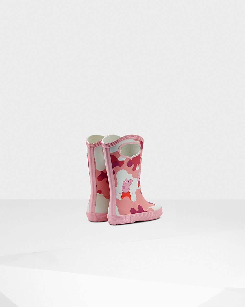 Botas de Lluvia Hunter Niños - Original First Peppa Pig Grab Handle - Rosas - CWXSTZF-91